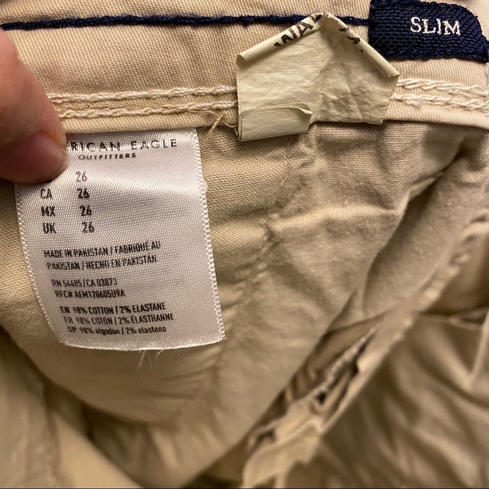 AEO Women’s Ne(x)t Level Flex Slim Khakis Short 26 - Picture 7 of 8